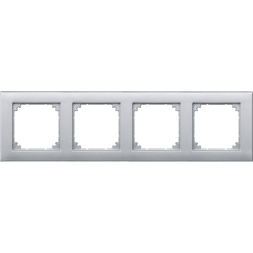 Merten - Abdeckrahmen Rahmen 4f.alu 486460 waage/senkrecht