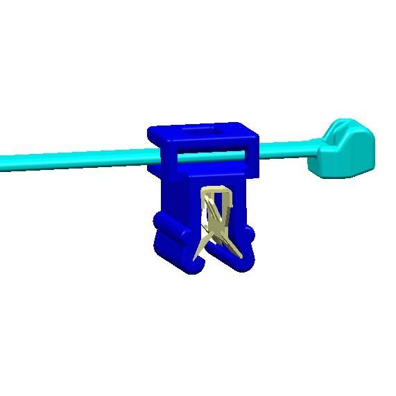 HellermannTyton - Kabelbinder Befestigungsbinder T50ROSEC4A-MC5-BK-D1 Edgeclip − 500 Stück