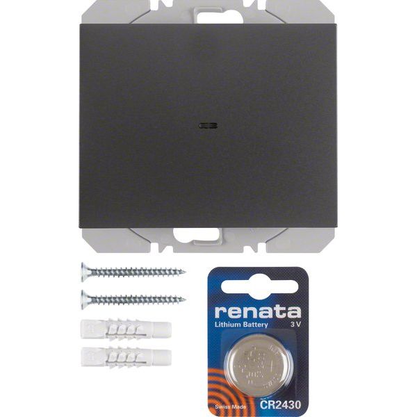 Berker - Bussystem-Hand-/Wandsender KNX-Funk Wandsender 1fach 85655275 anthrazit matt