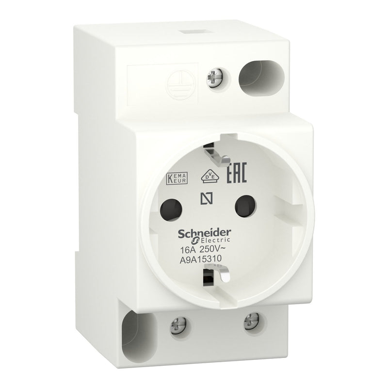 Schneider Electric - Steckdose Reiheneinbau Steckdose A9A15310 16A 2P+E 250V