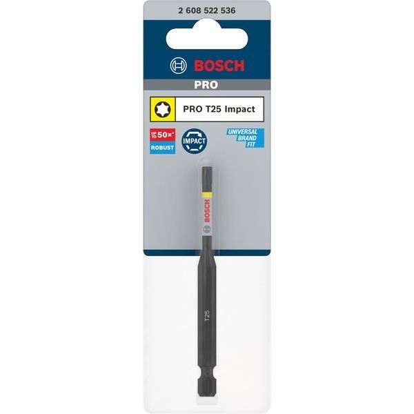 Bosch - Bit PRO Impact 2608522536 Bit, T25, 90 mm