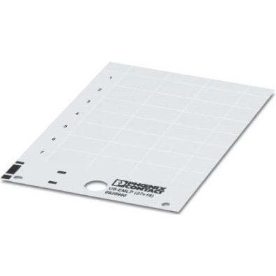 Phoenix Contact - Kennzeichnungsmaterial Kunststoffschild US-EMLP (85,6X54) BU − 10 Stück