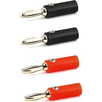 E+P Elektrik - Kommunikationstechnik-Adapter Bananenstecker BS 1 2rot+2sw