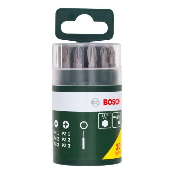 Bosch - Bit-Set Schrauberbit-Set, 2607019454 10-teilig inklusive