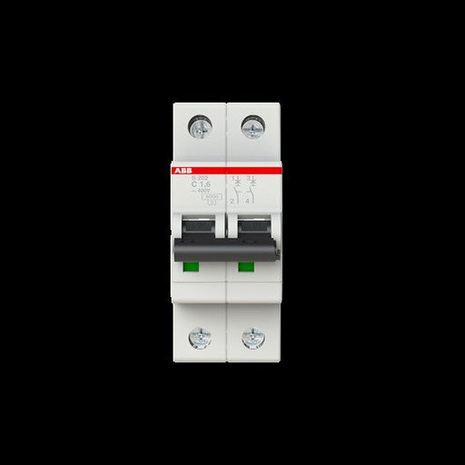 ABB Stotz S&J - Leitungsschutzschalter Sicherungsautomat S202-C1,6 6kA 1,6A C 2p