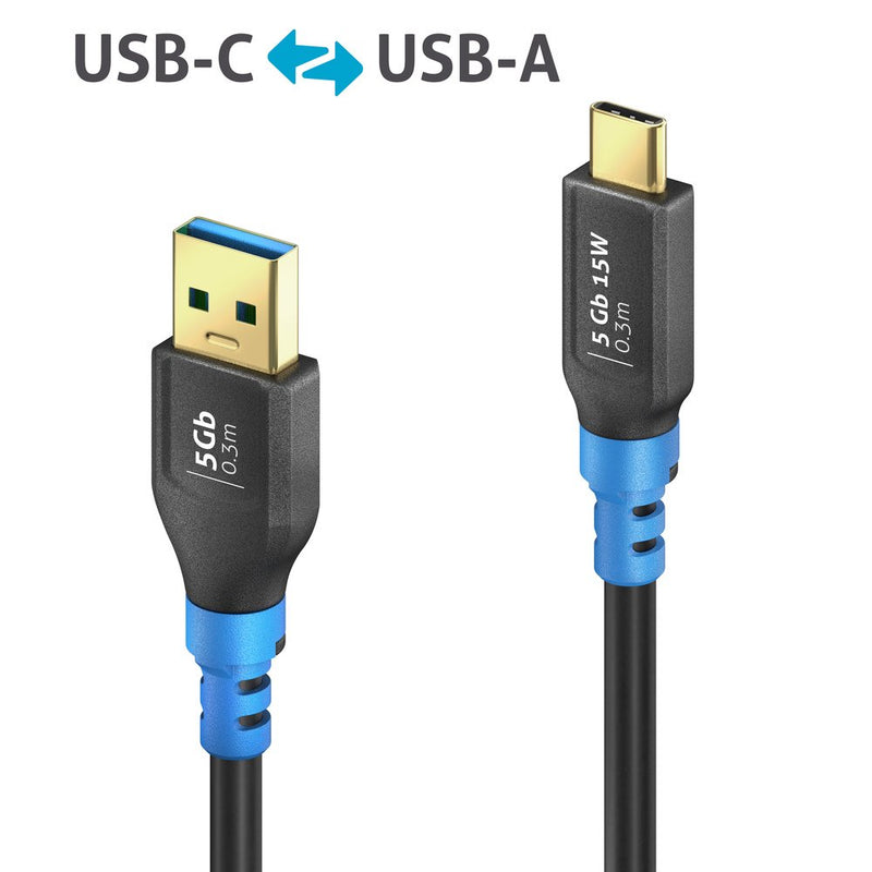 PureLink - PC-Kabel USB-C>A Kabel 0,3m FI-U320-003 FlexInstall