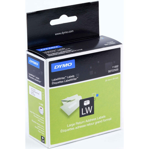 Newell Brands - Kennzeichnungsmaterial Rücksendeadress-Etiketten 11352 ws 25x54mm