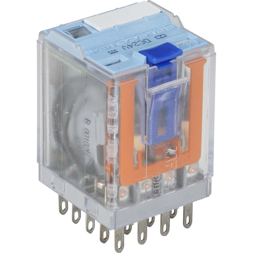 Comat Releco - Schaltrelais Industrie-Relais MRC blau C4-A40X/DC24V-Releco 14-pin, 4 CO, X=LED − 10 Stück