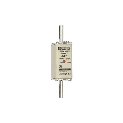 Mersen - Messersicherung NH-Sicherungseinsatz SF NH0GG50V250 Gr.0 gG 250A/500V KM