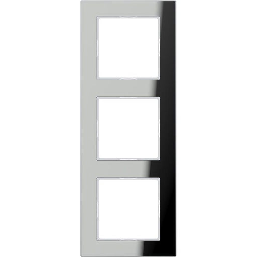 Jung - Abdeckrahmen Glasrahmen 3-fach si/vers AC 583 GL SI waage/senkrecht