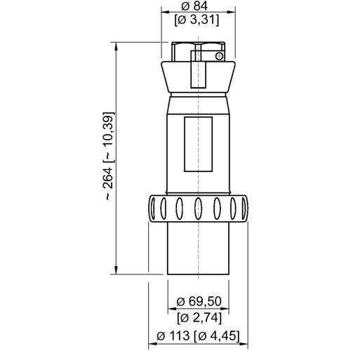 Stahl - Explosionsgeschützter CEE-Stecker/-Kupplung (IEC 60309) Stecker 8579/12-506 #270910 63A rt 6h
