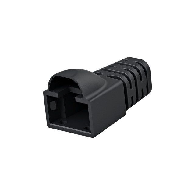 Telegärtner - Knickschutz Knickschutztülle 100001143 für MP8 FS, schwarz − 100 Stück