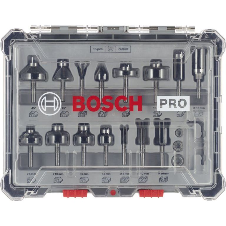 Bosch - Werkzeugset PRO Nutfräser-Set, 2607017471 gemischt Schaft 6 mm
