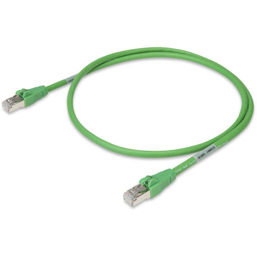 WAGO - Patchkabel Kupfer Industrie ETHERNET-Leitung RJ-45 756-1250/1023-005 Entriegelung,grün − 1 Stück