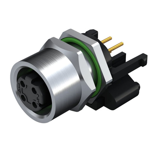 Weidmüller - Rundsteckverbinder, Einbau (PCB) Stecker SAIE-M12B-4S-H10TL M12 − 10 Stück
