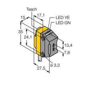 Turck - Lichtleitersensor/Lichtleiterverstärker Opto Sensor QS18EN6FP W/30" Lichtleiter − 1 Stück