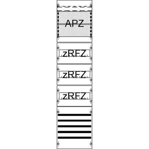 Striebel&John - Verteilerfeld für Installationsverteiler Verteilerfeld FV17SA2R3 m.SaS, APZzRfZ3, 7RE
