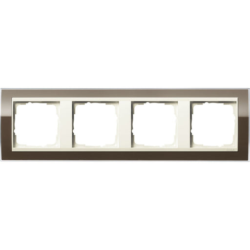 Gira - Abdeckrahmen 4fach 0214761 klar braun