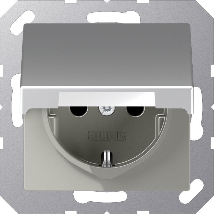 Jung - Steckdose SCHUKO-Steckdose 16 A 250V A 1520 BFKIKL AL m.Berührungsschutz