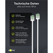 Goobay - Patchkabel Kupfer Patchkabel U/FTP Cat8.1 74361 Ultraflexibel,slim,w