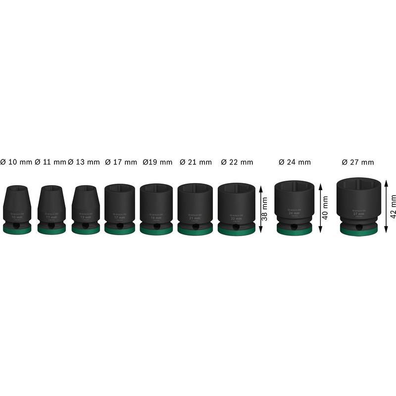 Bosch - Steckschlüsselset PRO Impact 2608003038 Steckschlüsselsatz