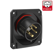 Walther Werke - CEE-Gerätestecker (IEC 60309) CEE NEO Anbaugerätestecker FW712506SK schräg 16A 5P 6h