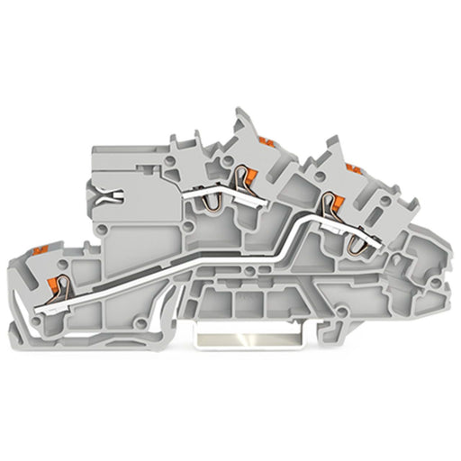 WAGO - Installations-Etagenklemme Installationsetagenklemme 2203-7659 2,5 mm² mit Drücker − 50 Stück