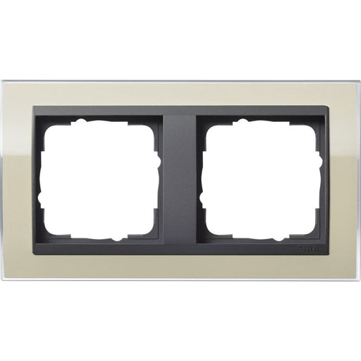 Gira - Abdeckrahmen 2fach 0212778 klar sand
