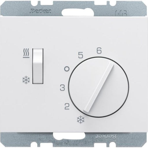 Berker - Raumthermostat Raumtemperaturregler 20297109 K.1, pw. gl