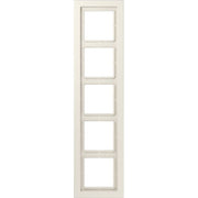Jung - Abdeckrahmen Rahmen 5-fach ws LSD 985 W waage/senkrecht