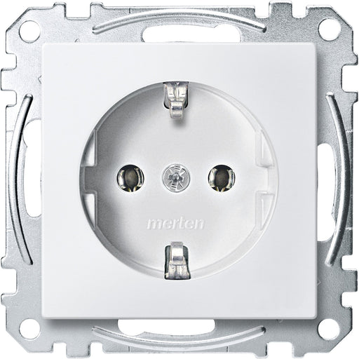 Merten - Steckdose SCHUKO-Steckdose pws MEG2401-0619 Schraub-Liftklemme