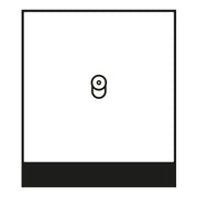 Jung - Abdeckung/Bedienelement für Installationsschalterprogramme Abdeckung 1-fach ES 12-0 KO K 1 mit 1 Kipphebel KO