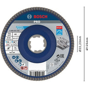 Bosch - Trenn-/Schleifscheibe PRO X571 2608621767 Fächerschleifscheibe