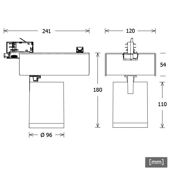 LTS Licht&Leuchten - Downlight/Strahler/Flutlicht LED-Stromschienenstrahler SCOUT202TWPIWF/CASsi DALI, silber