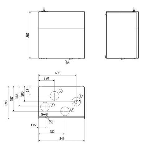 Maico - Wohnungslüftungsgerät mit Wärmerückgewinnung Einfamilienhaus Raumluft-System WR 310 Standard bis 250 m2