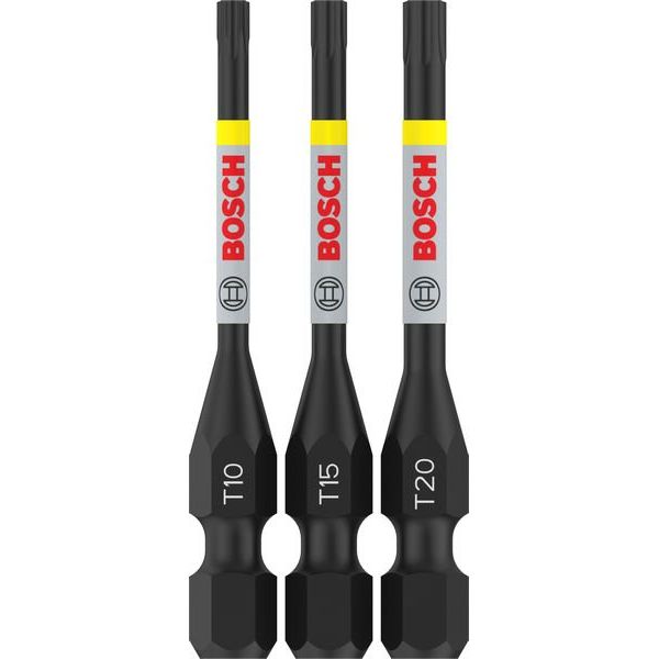Bosch - Bit-Set PRO Impact Bit Set 2608521U54VE(3) T10 T15 T20 55 mm