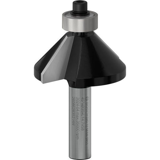 Bosch - Fräser PRO Fasefräser, 2608628352 45°, Schaft 8 mm