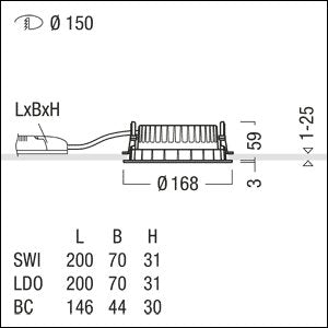 Zumtobel Group - Downlight/Strahler/Flutlicht LED - Downlight PANOS R  #62926840 830