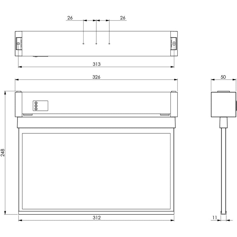 RP-Technik - Hinweisleuchte Sicherheitsleuchte KAXU401WL EB 1h, Wireless