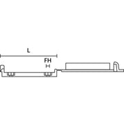 HellermannTyton - Befestigungsschelle für Kabel/Rohre Flachbandkabelhalter FKH25-HIR-BK-C1 − 2000 Stück