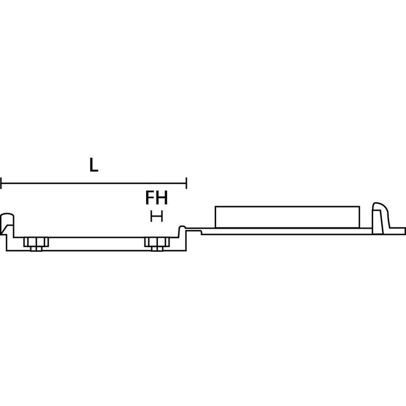 HellermannTyton - Befestigungsschelle für Kabel/Rohre Flachbandkabelhalter FKH25-HIR-BK-C1 − 2000 Stück