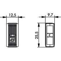 Telegärtner - Zubehör/Ersatzteile für LWL-Technik Verbindungsklammer 100000880 für SC-Stecker − 10 Stück
