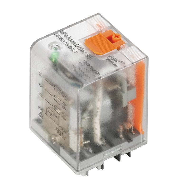 Weidmüller - Schaltrelais Leistungsrelais 24VDC DRW273024LT 2 Wechsler − 10 Stück