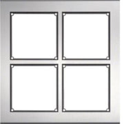 Elcom - Türstation für Türkommunikation Türstation edelstahl FMO-4/2EM 4Module schraubenlos