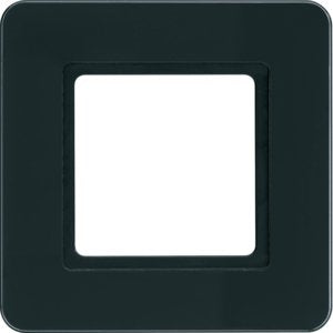 Berker - Abdeckrahmen Rahmen 1f. glas-sw 10116176 LED-Beleuchtung