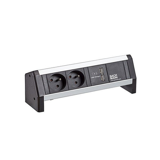 Bachmann - Mehrfachsteckdose Steckdosenleiste 902.068 DESK 2xUTE 1xUSB