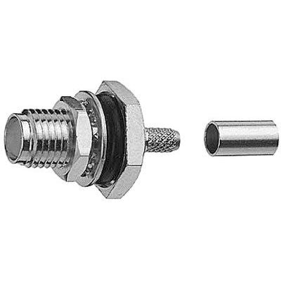 Telegärtner - Koax-Steckverbinder R-SMA-Einbaubuchse 100024760 (RG-316/U) löt/crimp − 5 Stück