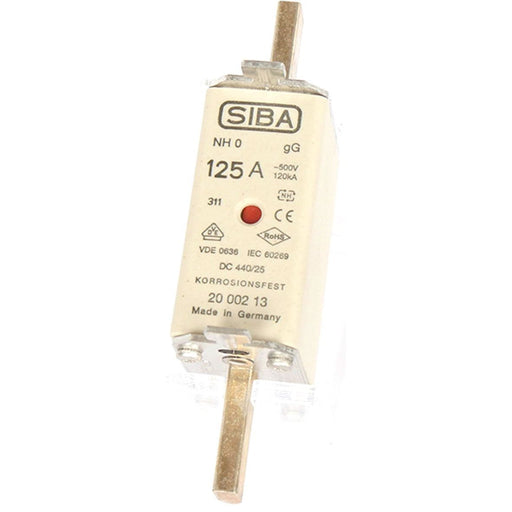 Siba - Messersicherung NH-Sicherungseinsatz 2000213.6 6A NH0 gG 500V − 3 Stück