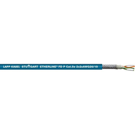 Lapp Kabel&Leitung - Daten- und Kommunikationskabel ETHERLINE FD P Cat.5e 2170289/100 2x2x26/19AWG − 100 Meter