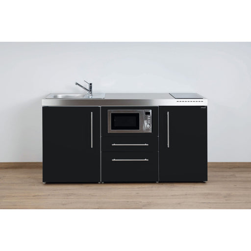 Stengel - Mini-Küche Miniküche Premiumline MPMSM170MWIKFreBliS Schwarz matt